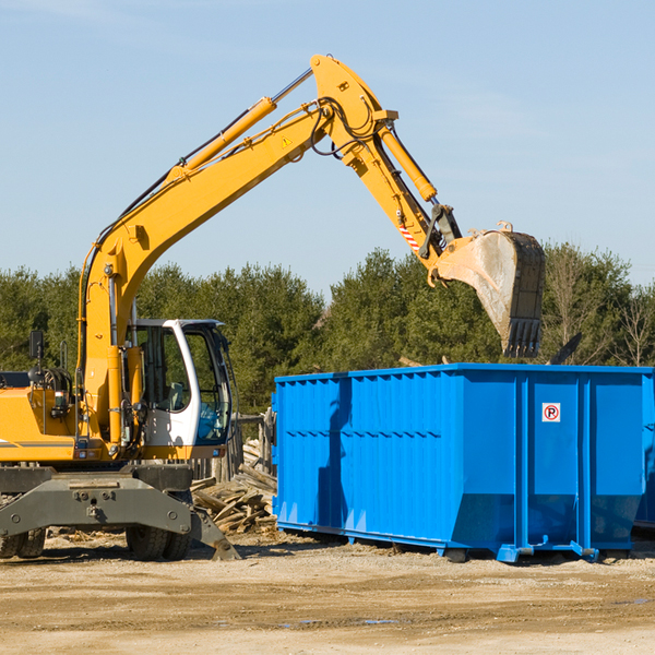 are there any restrictions on where a residential dumpster can be placed in Essex